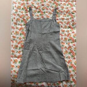 Gingham Linen Mini Dress